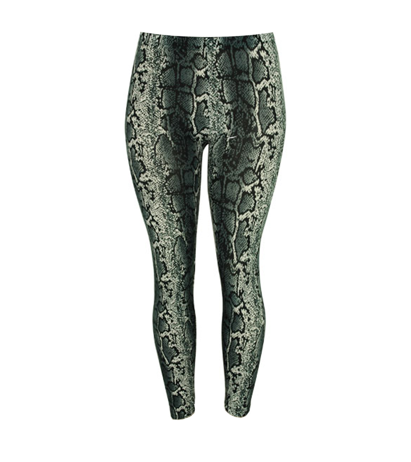 Gray Snake Skin Legging